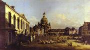 The New Market Square in Dresden. Bernardo Bellotto